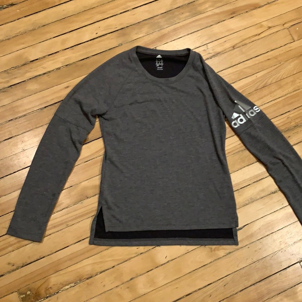 Adidas Athletic top grey X-S